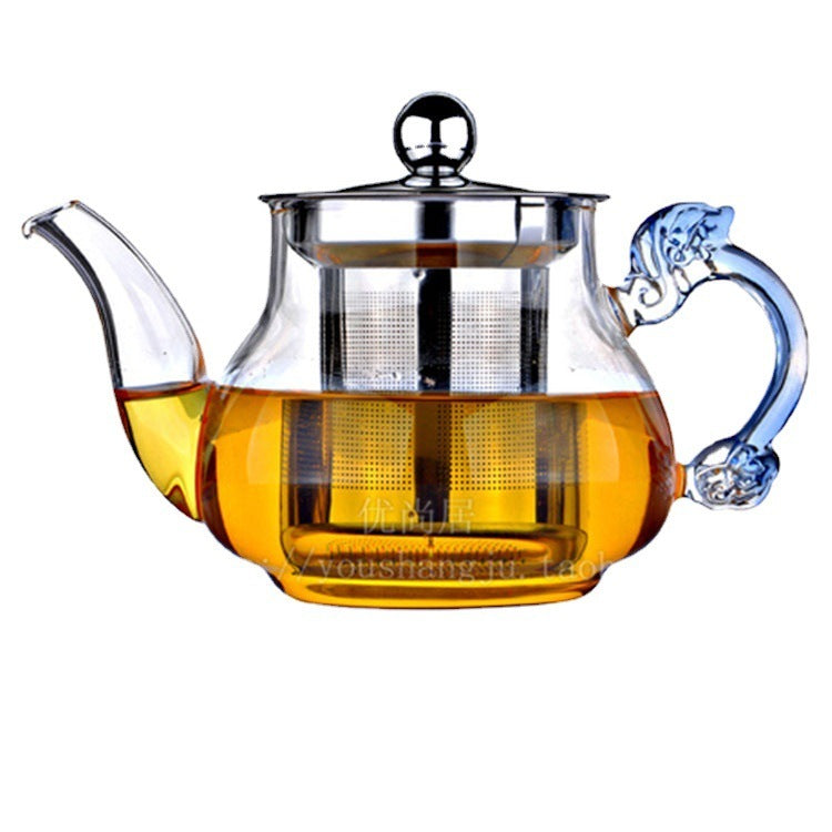 Glass Teapot Household Teapot Office Tea Brewing Pot Stainless Steel Strainer Teapot Kettle